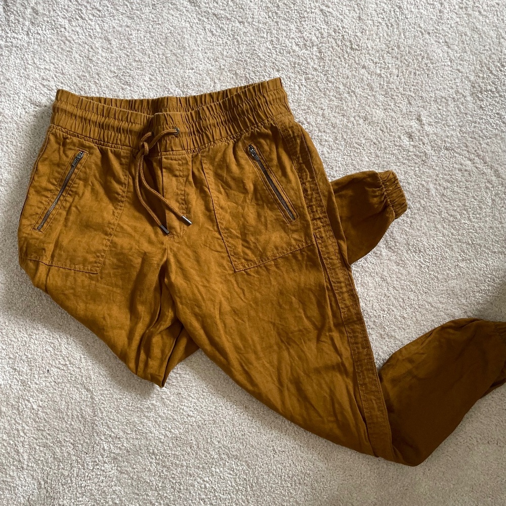 Athleta Mustard Joggers